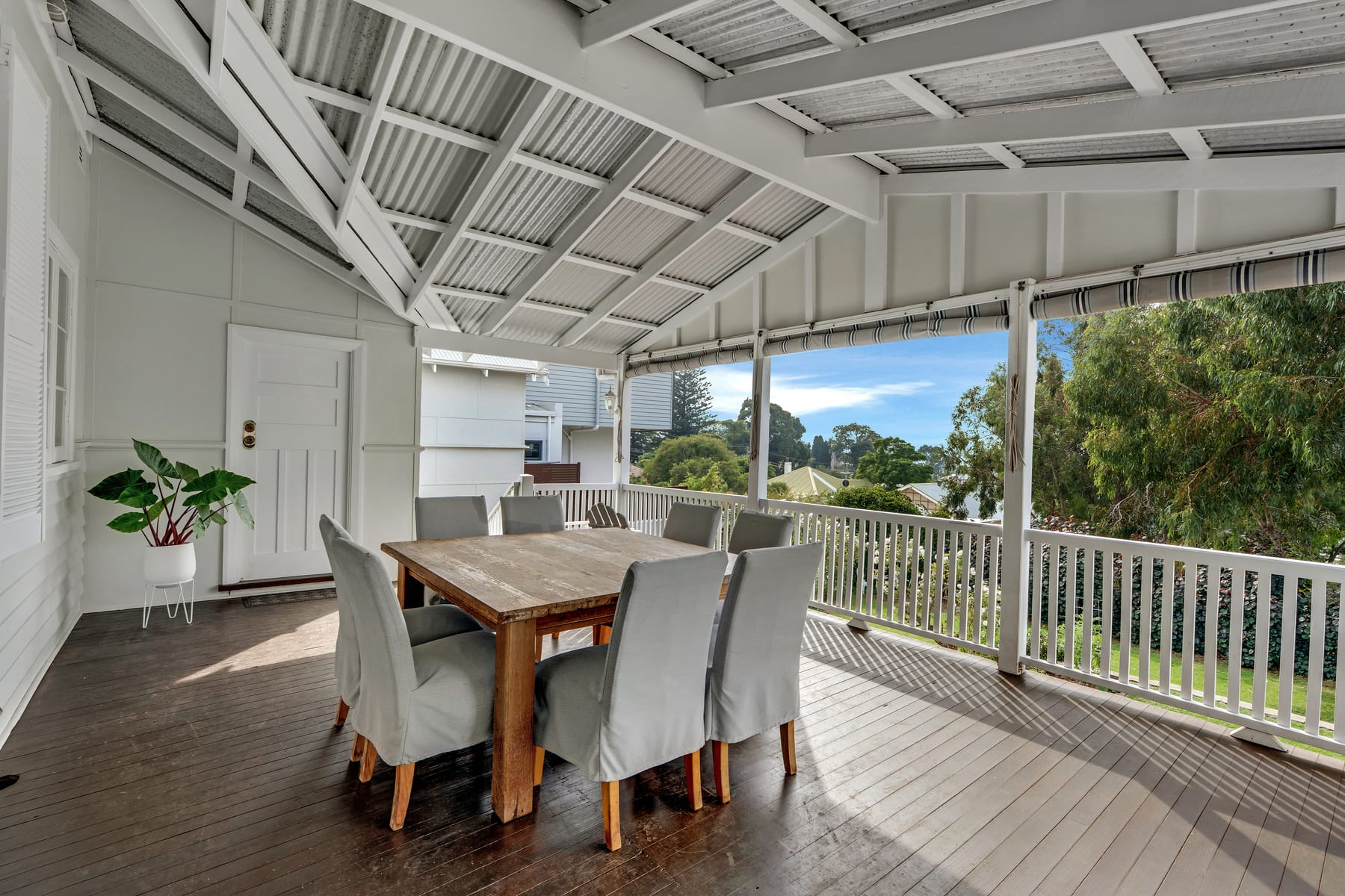 Covered veranda